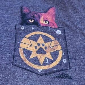 Captain Marvel’s Goose flowy tank